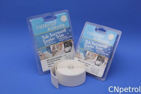 PVC Caulk Strip Seam Joint Caulkstrip Tub Surround Sealer Trim 22mm X 2.8m / 3.2m White Gray .