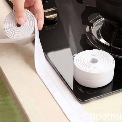 PVC Caulk Strip Seam Joint Caulkstrip Tub Surround Sealer Trim 22mm X 2.8m / 3.2m White Gray .