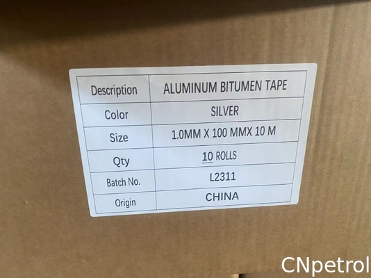 Self-Adhesive Silver Butyl Rubber Tape For Sealing With 0.8mm-2.0mm Thickness