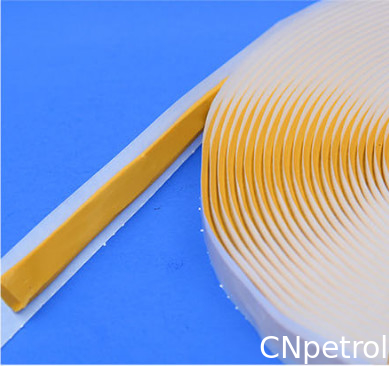 20mm Width Yellow Color Butyl Rubber Tape With Excellent Adhesion and waterpoof